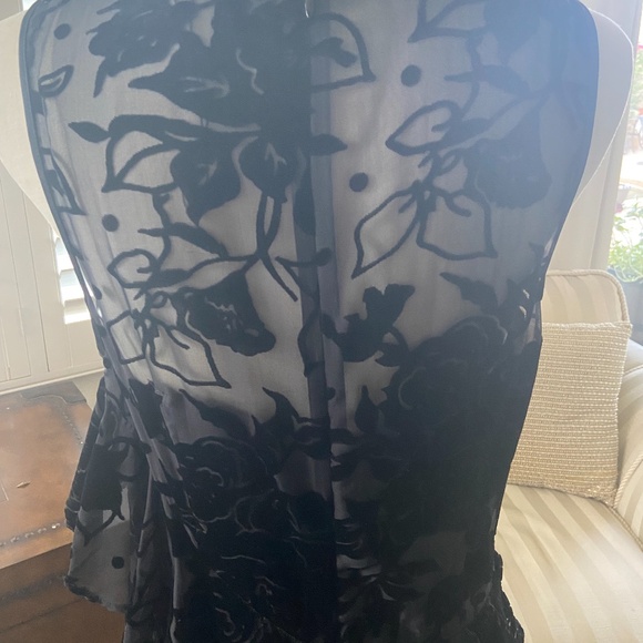 Black Velvet Flirty Dress - Picture 3 of 6